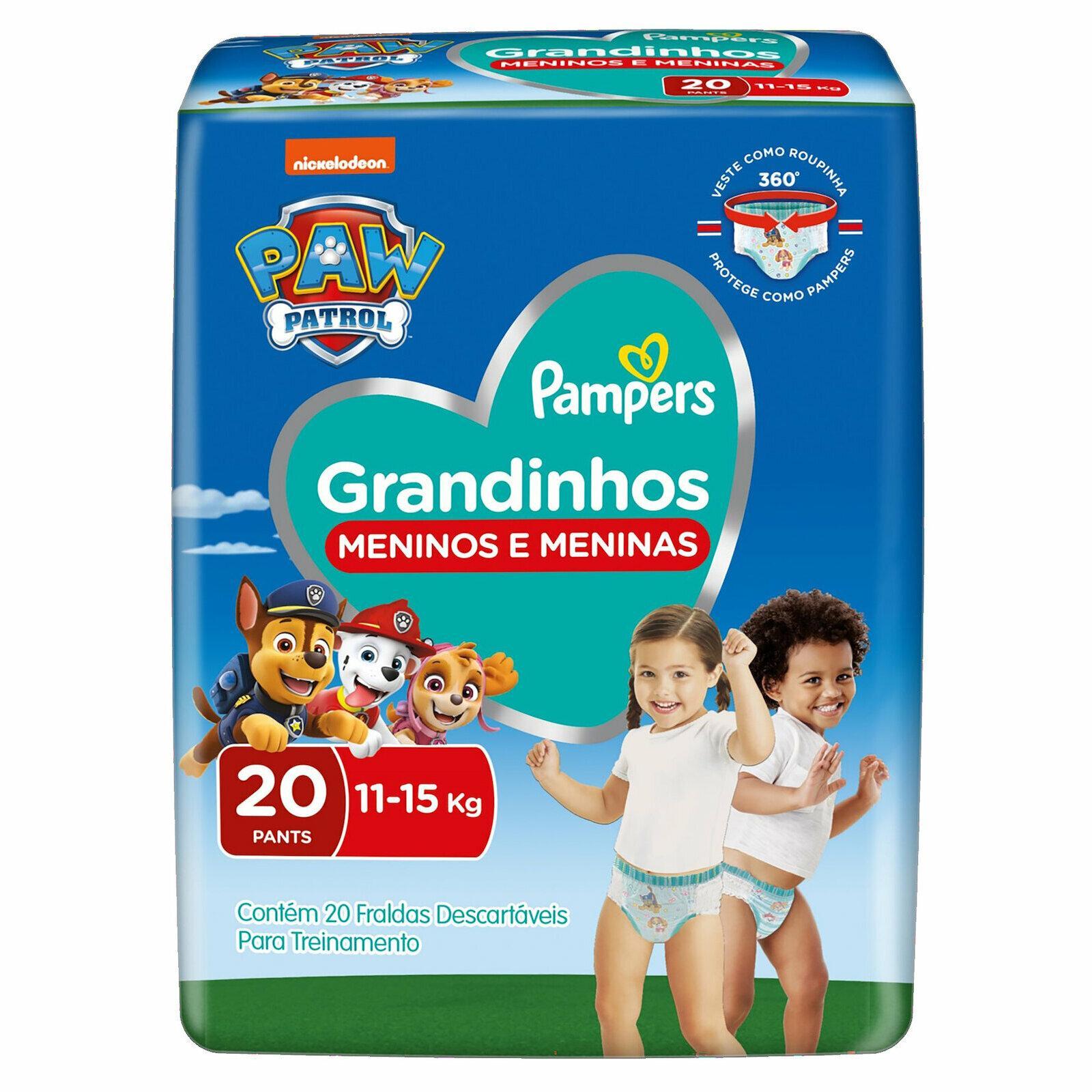 FRALDA PAMPERS GRANDINHOS 11 A 15KG C/20
